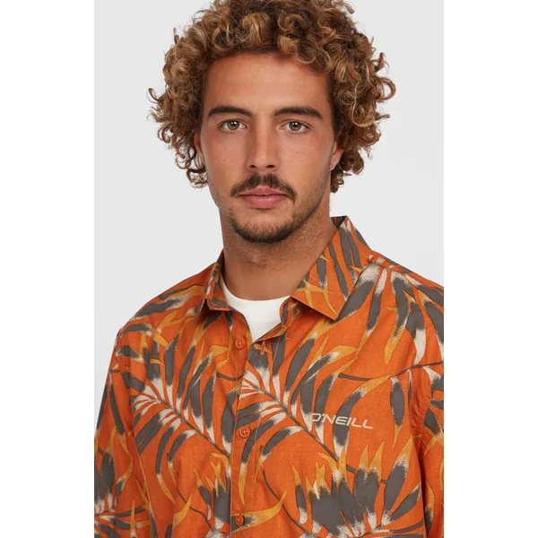 Chemise Print | Orange Dipped Leaves