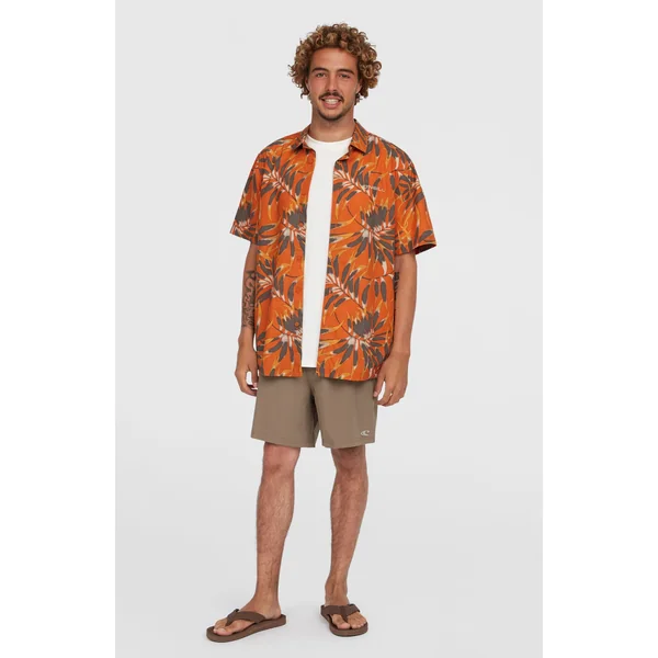 Chemise Print | Orange Dipped Leaves