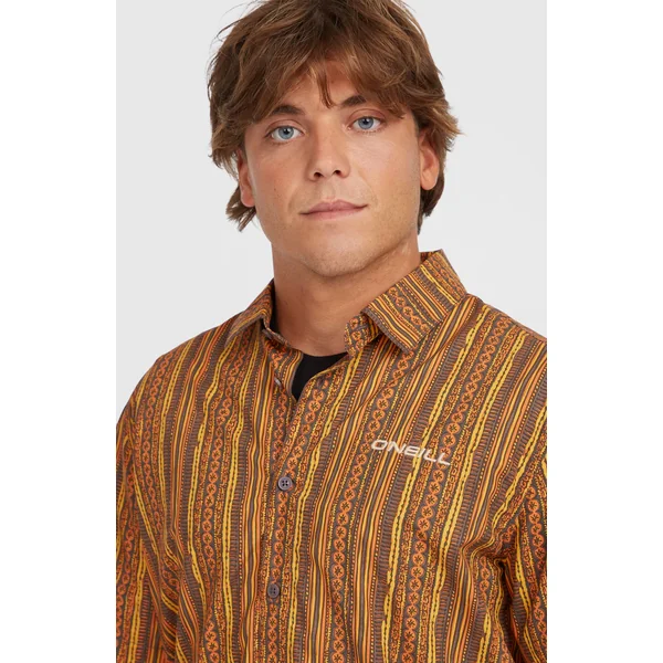 Chemise Print | Orange Pressed Lines