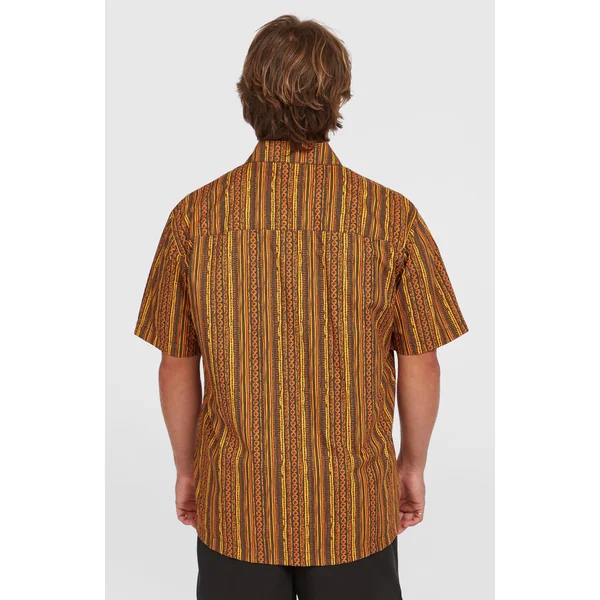 Chemise Print | Orange Pressed Lines