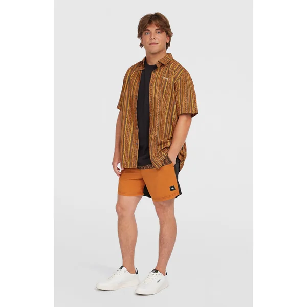 Chemise Print | Orange Pressed Lines