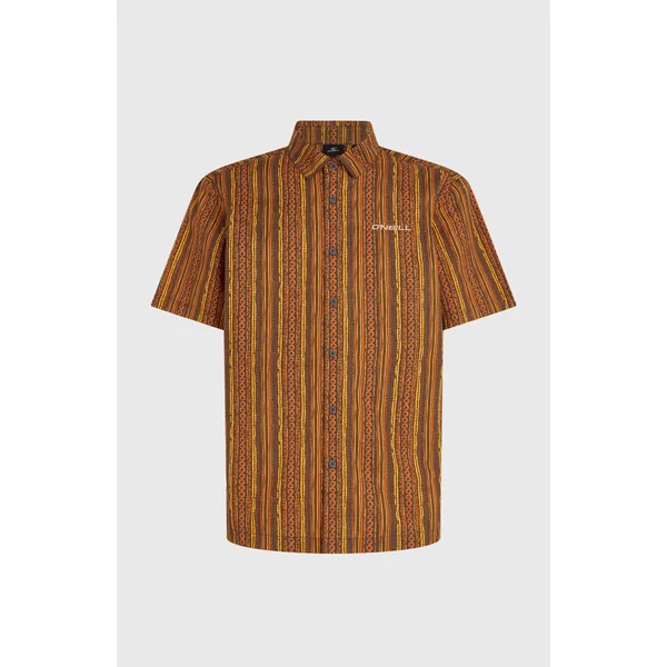 Chemise Print | Orange Pressed Lines