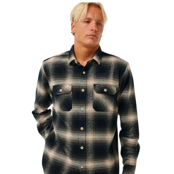 Chemise rip curl count flannel shirt taupe