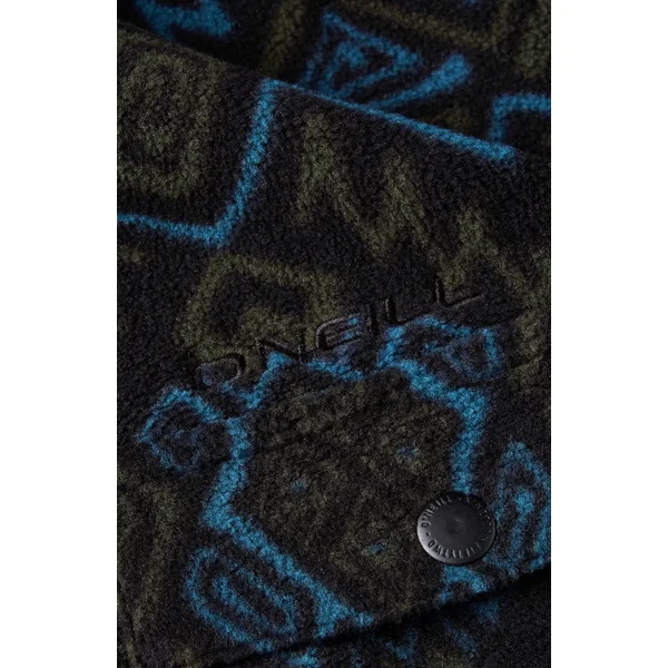 Chemise Superfleece | Black Retro Ikat