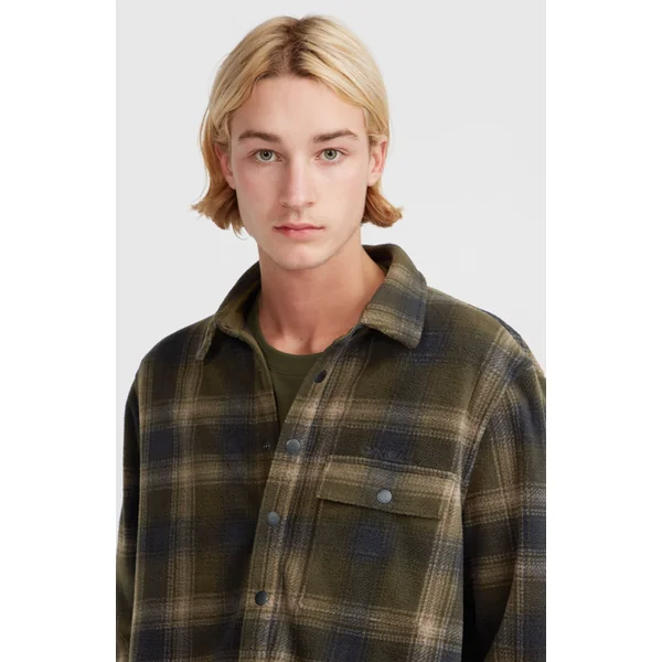 Chemise Superfleece | Green Check Small