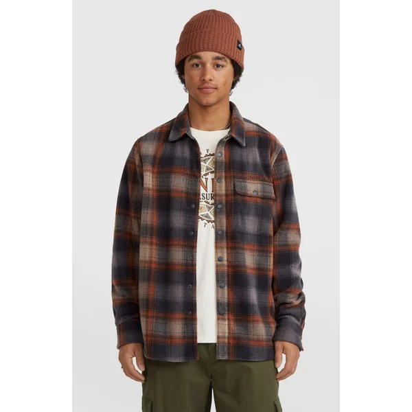 Chemise Superfleece | Grey Check Small