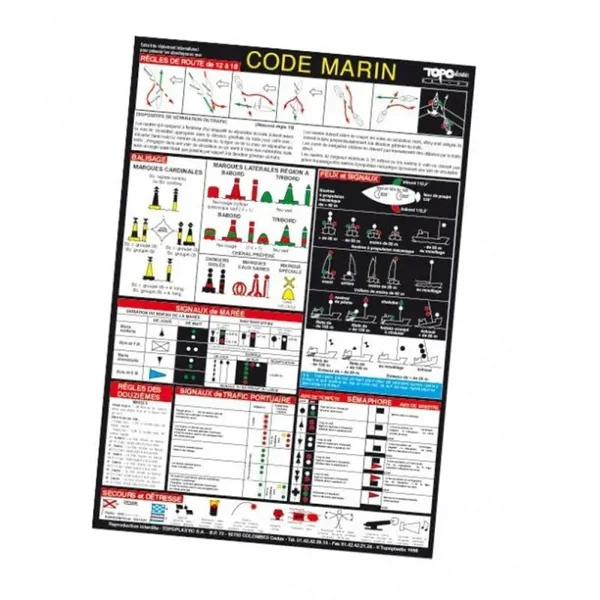 Code reglement international marin autocollant