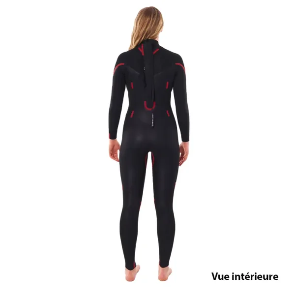 Combinaison femme ripcurl dawn patrol performance 5-3 frontzip navy