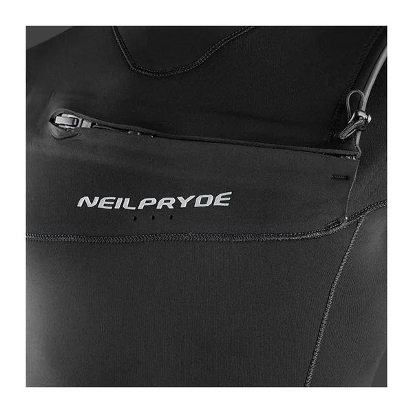 Combinaison intégrale NEILPRYDE Wizard 5/4 Front Zip Black pour sports de glisse