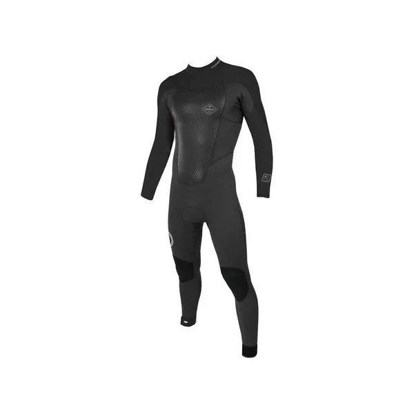 Combinaison intégrale SOORUZ Fighter 5/4/3 Back Zip Black pour sports nautiques