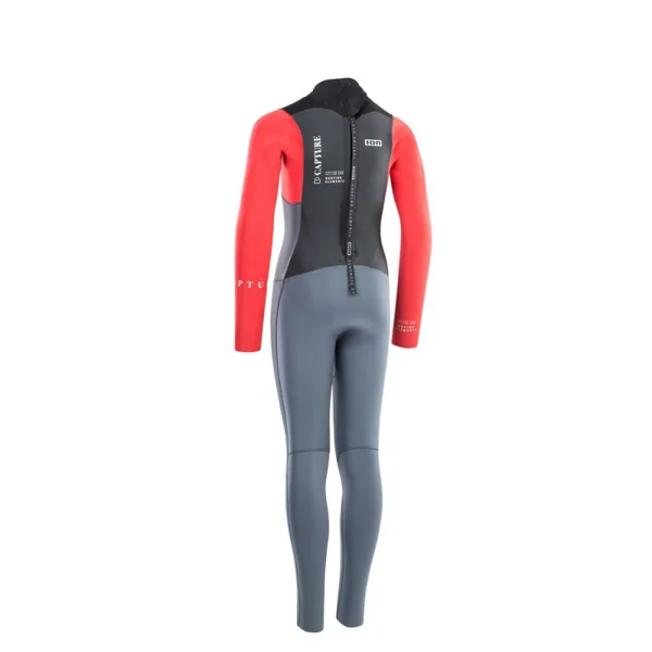 COMBINAISON ION CAPTURE JUNIOR SEMIDRY 4/3 BACKZIP BLEU/ROUGE/NOIR