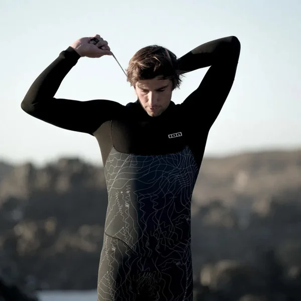 Combinaison ion seek core 4-3 backzip distorted black