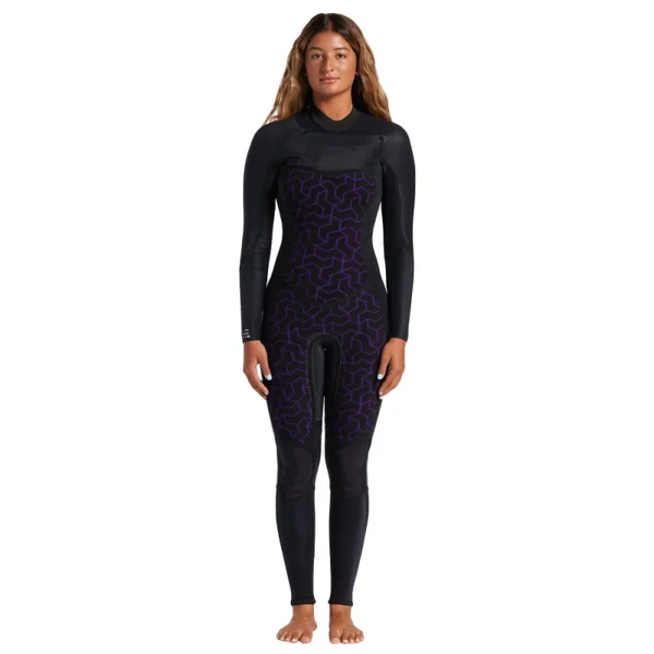 Combinaison neoprene femme billabong synergy 5-4 frontzip meteorite