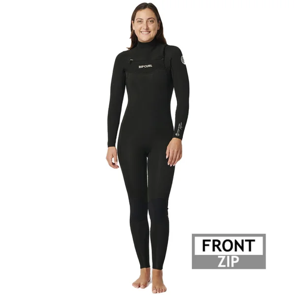 Combinaison neoprene femme rip curl dawn patrol 4-3 frontzip noir