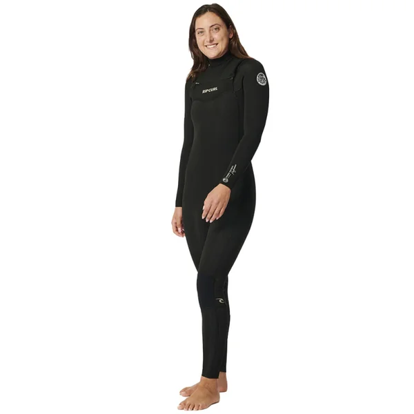 Combinaison neoprene femme rip curl dawn patrol 4-3 frontzip noir