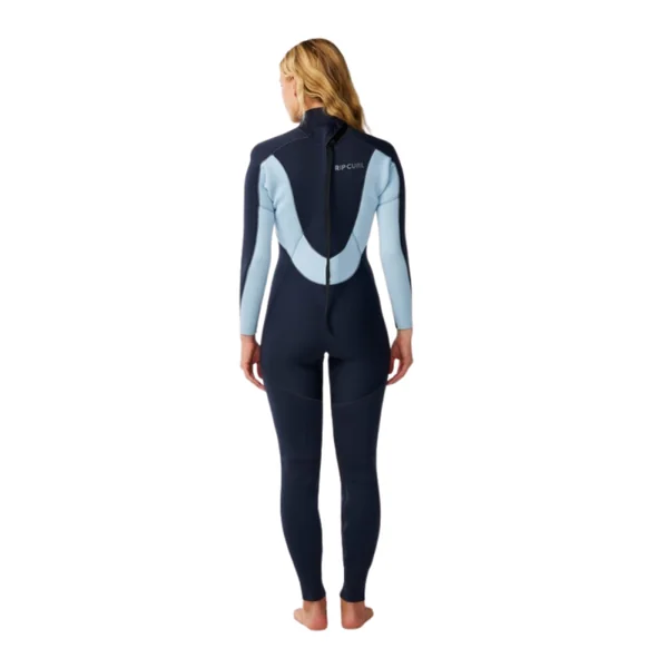 Combinaison Néoprène Femme RIP CURL TRAD 3/2mm Back Zip Bleu