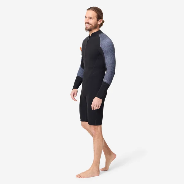 Combinaison néoprène longe-côte shorty 4/3 double zip Homme - optimizer