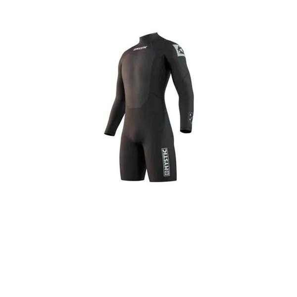 Combinaison néoprène MYSTIC Brand Longarm Shorty 3/2mm Bzip Flatlock Black
