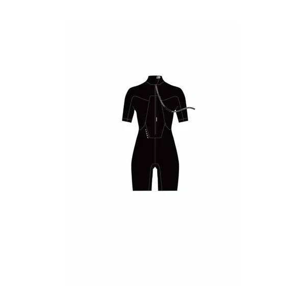 Combinaison shorty femme NEILPRYDE Spark S/S 2/2 Back Zip Black