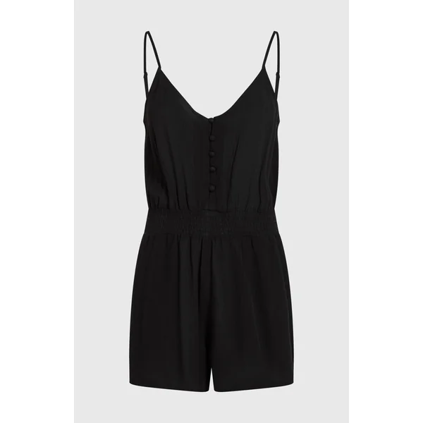 Combishort boutonnée à fines bretelles | Black Out
