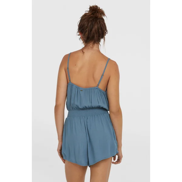 Combishort boutonnée à fines bretelles | Copen Blue
