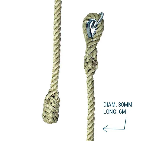 Corde gymnastique 30mm. 6m Sporti France - Lisse à grimper