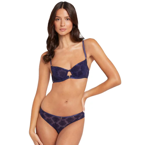 Culotte bleu marine Alixa Morgan Lingerie