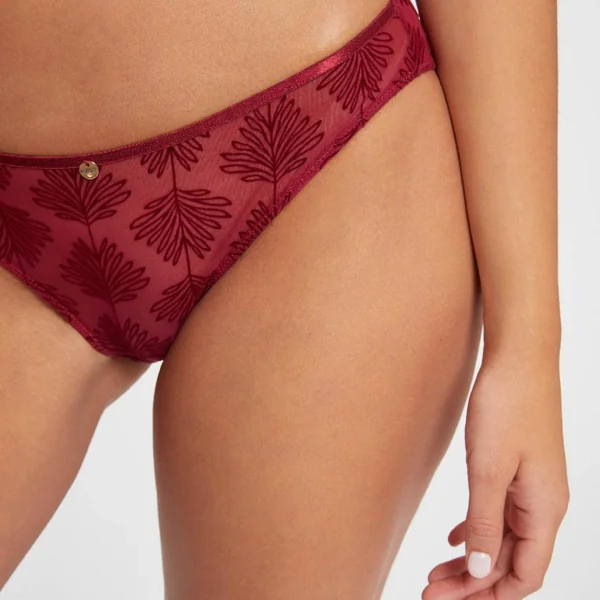Culotte bordeaux Alixa rouge Morgan Lingerie