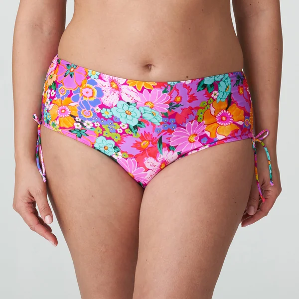 Culotte de bain taille haute - Multicolore