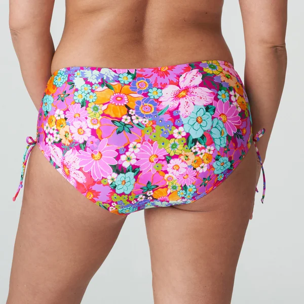Culotte de bain taille haute - Multicolore