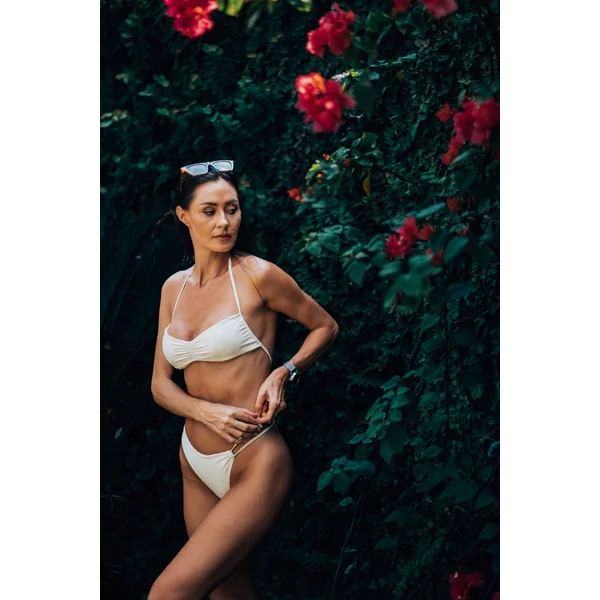 Culotte double bretelle Fidji écru