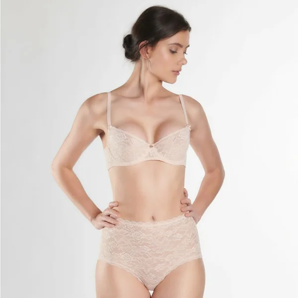 Culotte haute beige
