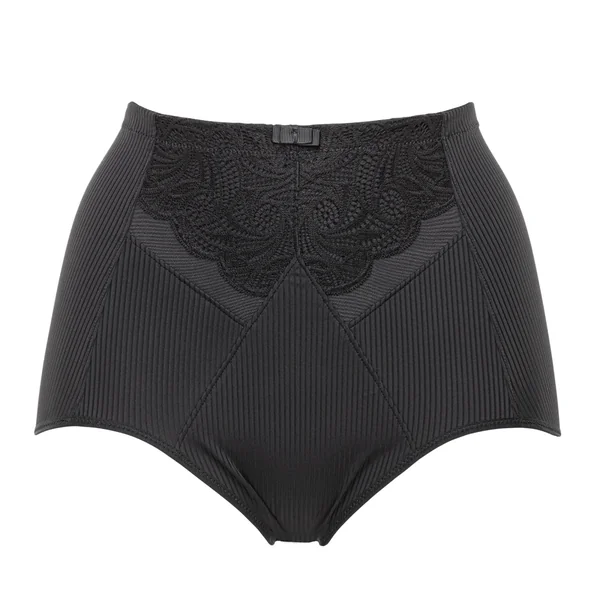 Culotte haute sculptante en microfibre - Noire
