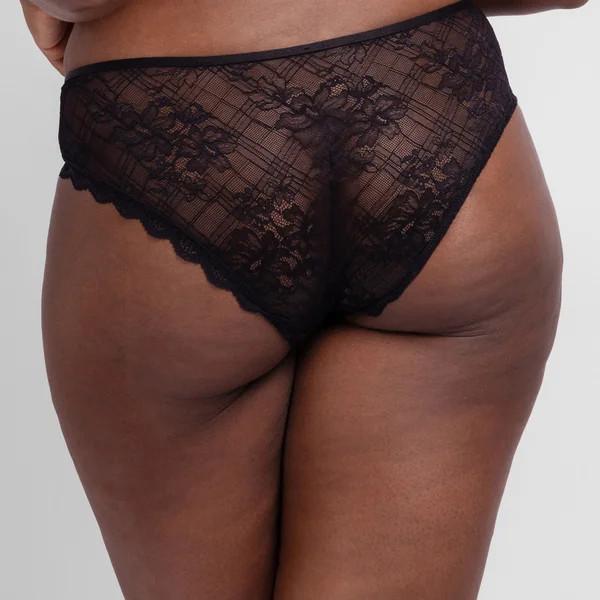 Culotte hipster échancrée -Noir Dorina
