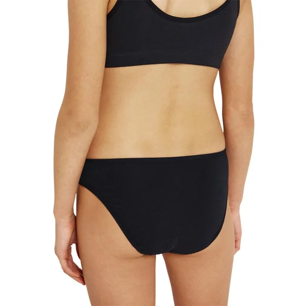 Culotte pour règles Athena fille noir en coton Athéna