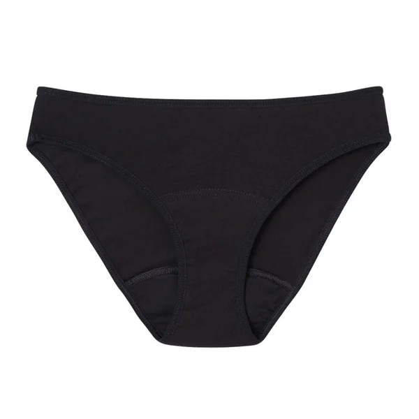 Culotte pour règles Athena fille noir en coton Athéna