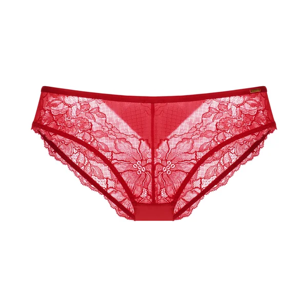 Culotte rouge en dentelle Dorina