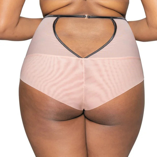 Culotte taille haute rose