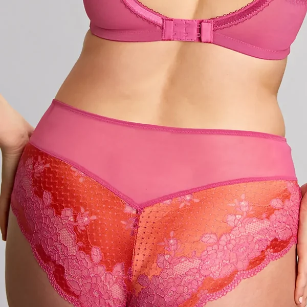 Culotte taille haute rose Panache Clara