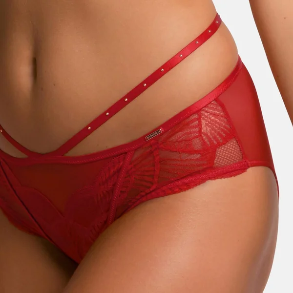 Culotte taille haute Rouge Dorina