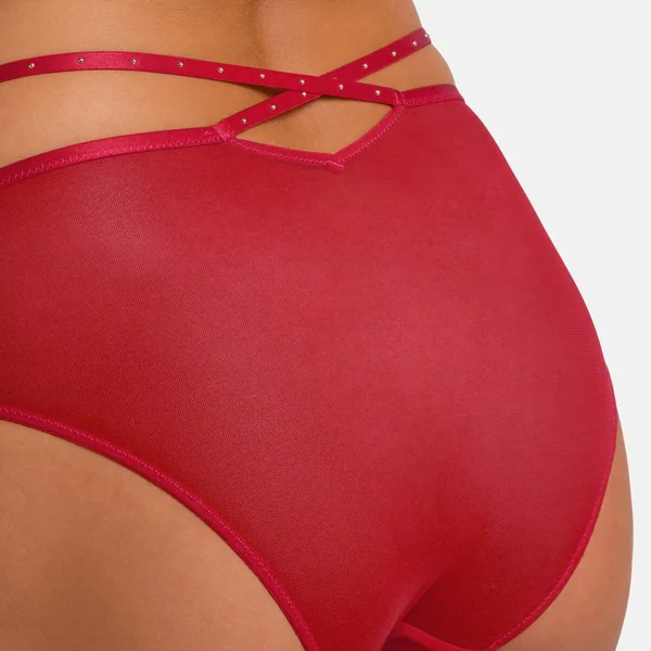 Culotte taille haute Rouge Dorina
