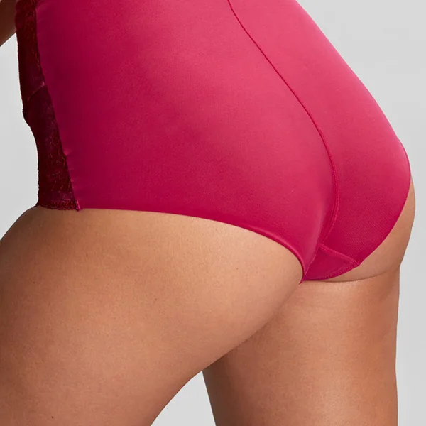 Culotte taille haute rouge Panache