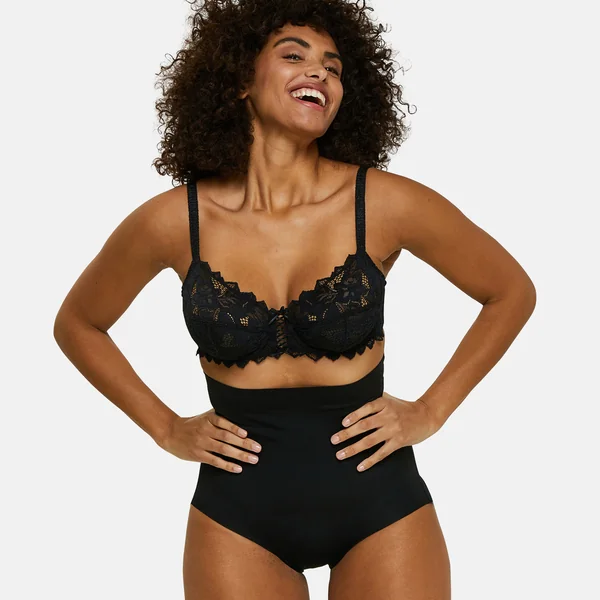 Culotte taille haute sculptante - Noir