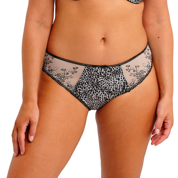 Culotte à imprimé léopard noir Fantasie