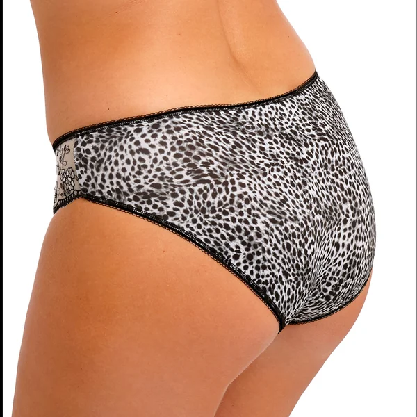 Culotte à imprimé léopard noir Fantasie