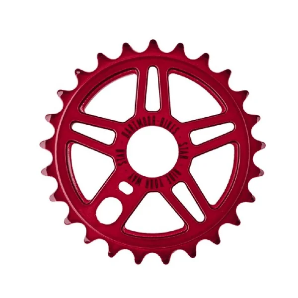 DARTMOOR Couronne BMX Star alu 7075, 25T, red anod.