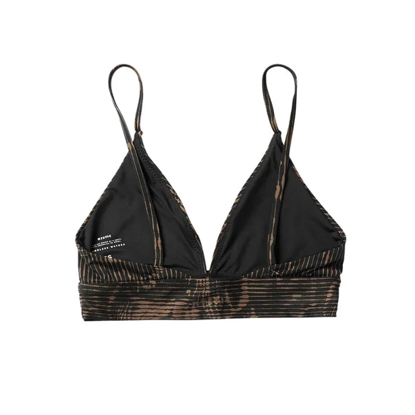 Daze Baselayer Bikini Top Slate Brown Mystic