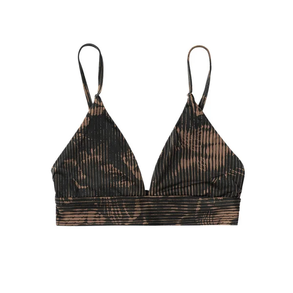 Daze Baselayer Bikini Top Slate Brown Mystic