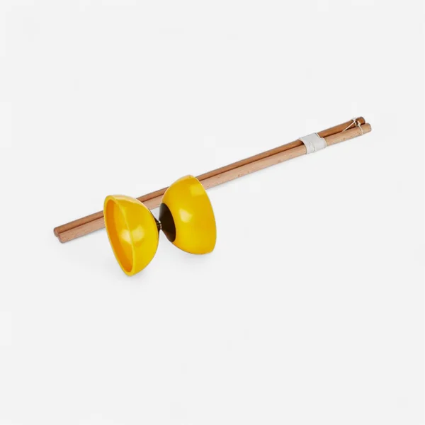 Diabolo Big + baguettes en bois + livret - jaune