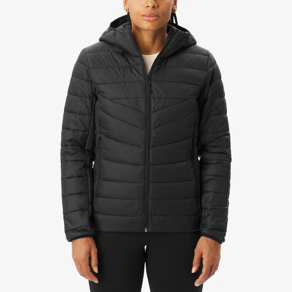 Doudoune de randonnée femme, MH500 noir